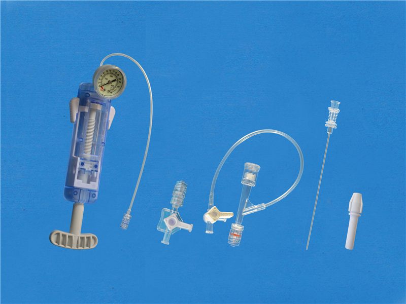 Disposable inflation device kits F type with P18 Y connector kits